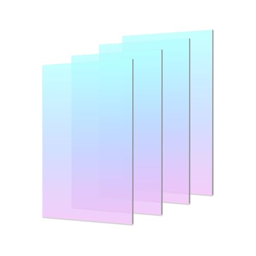 Image of 4Pack 8X12 Iridescent Acrylic Sheets for DIY Art Projects, Crafting Projects, Display Project, Signs, Painting