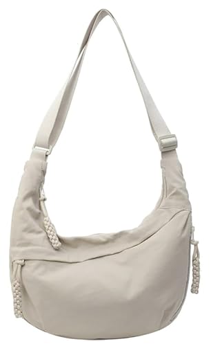 Image of WildHorn Travel Crossbody Crescent Bag for Women | Over-Shoulder Half Moon Sling Purse with Zipper | Unisex Chest Bag & Waist Bag for Daily Travel Use