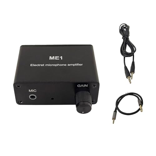 HuadaXtai コンデンサーマイクアンプ ヘッドホンアンプ 演奏用マイクプリアンプ, C