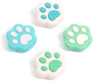 GeekShare Cat Paw Shape Thumb Grip Caps,Soft Silicone Joystick Cover Compatible with Nintendo Switch /OLED/ Switch Lite,4PCS