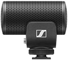 Sennheiser MKE 200 Directional On-Camera Microphone with 3.5mm TRS and TRRS Connectors for DSLR, Mirrorless & Mobile, 508897