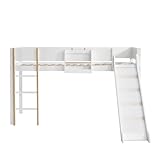 Sécurité renforcée – Barrières de protection sur tout le lit supérieur pour éviter les chutes et assurer un sommeil en toute sécurité.