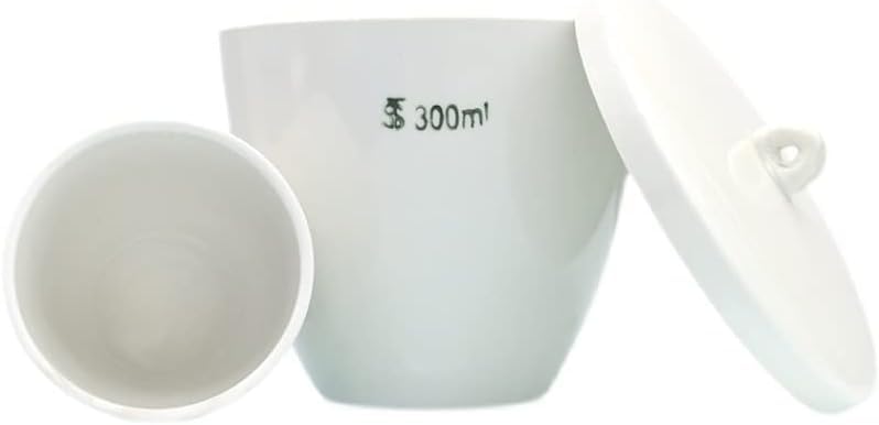 Crogiolo in Porcellana da 5 Ml A 300 Ml, 1/2/5/10 Pezzi, Crogiolo in Ceramica con Coperchio per Esperimenti di Laboratorio Scolastico, 10ml 10pcs