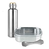 INKLUSIVE ZUBEHÖR: Mit flexibler Trennwand für die Brotbox, Wechseldichtungen und Sporktasche + GRATIS Reinigungstab und ein leben lang kostenfreie Ersatzteile.