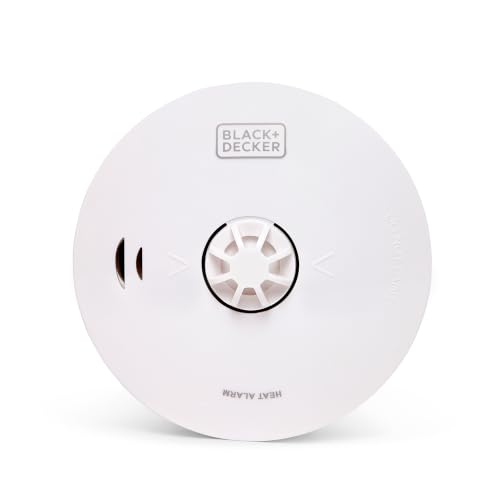BLACK+DECKER Kitchen Heat Alarm.10 Year Battery Life With Built In Lithium Battery. Easy To Install Heat Alarm For Home. Simple To Fit Detector Sensor