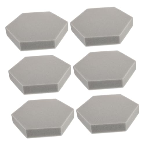 Paneles acústicos hexagonales HANABASS 6 piezas, alta densidad, tratamiento acústico para oficina en casa, resistente al fuego, absorbentes de sonido para habitaciones miniatura 1