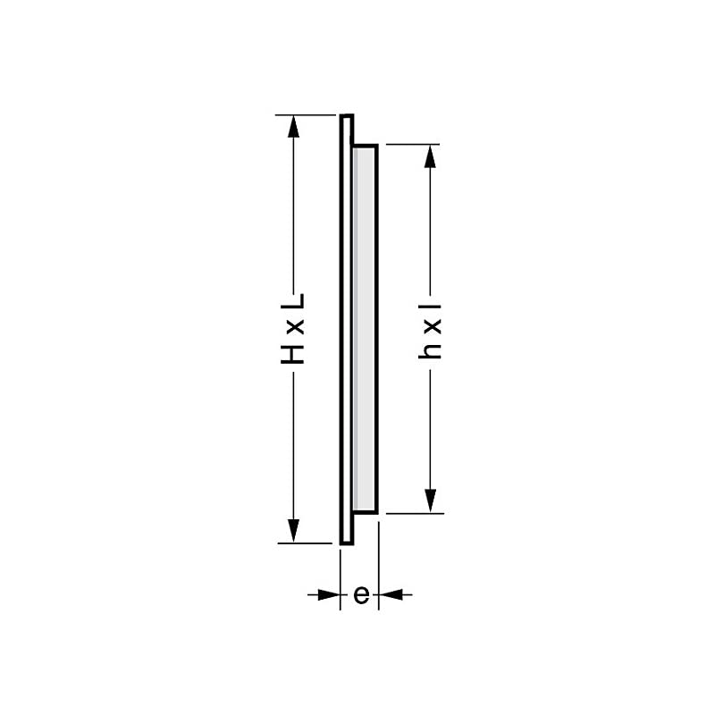 Nicoll - Rejilla de ventilación para atornillar o pegar clásica rectangular con cierre fb211
