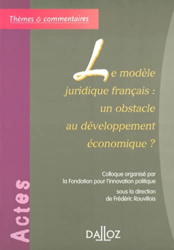Le modèle juridique français : un...