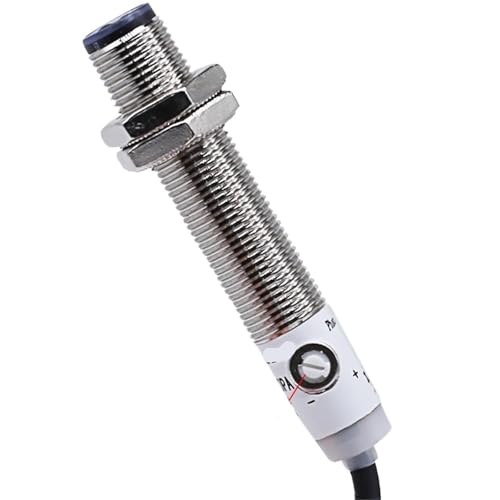 Capteur électrique photo diffusé M12 étanche IP65 commutateur PNP NC 20cm 24v