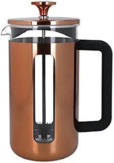 La Cafetière Pisa Stainless Steel Cafetière, Eight Cup, Copper, Gift Boxed