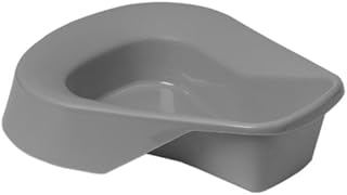 Medline Pontoon Bedpan, Graphite, Pack of 20