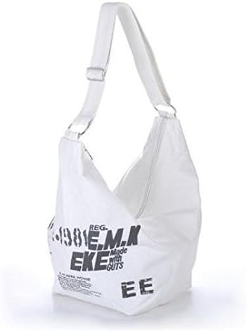 Amazon エスビージェー キャンバス バッグ レディース 大きめ ショルダー かわいい 帆布 肩掛け サイズ 白 ホワイ トwhite Sbj エスビージェー ショルダーバッグ