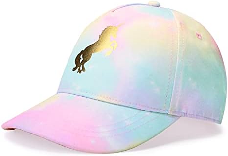 accsa Kids Trucker Hat Girls Baseball Cap Youth Cute Unicorn Hat Adjustable Snapback Cap for Summer Sports Travel Hiking Hat