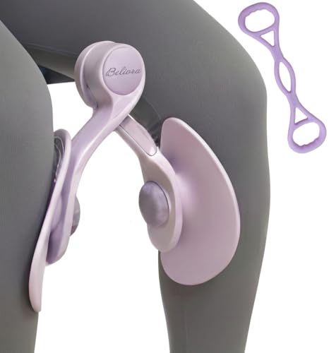 【現役トレーナー監修】骨盤底筋 内転筋 トレーニング器具 Slarly 筋トレ 骨盤矯正 筋トレグッズ ストレッチチューブ付き 日本語説明書付き レッグスライダー (パープル)（Amazon）
