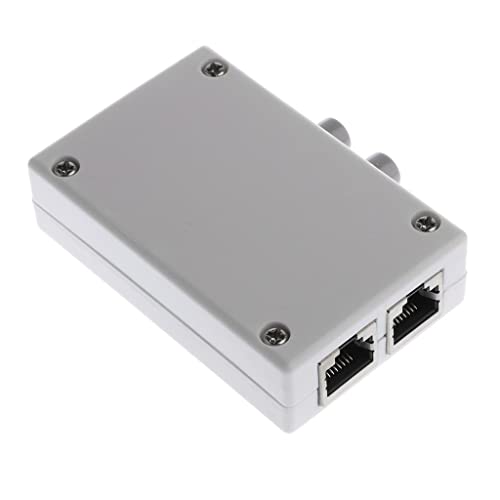 Image of RJ45 2 Ports External Push Botton Network Switch RJ45-2M for PC Laptop