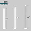 TANG 30 H PVC Posts Vinyl Post for 30-inch PVC Straight Picket Fence