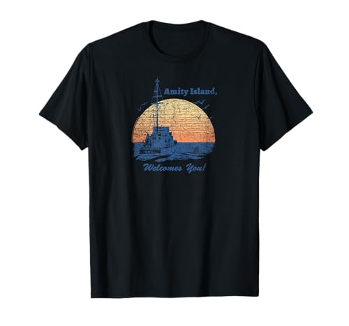 Jaws Vintage Amity Island T-Shirt