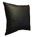 Quattro Meble Schwarz Echtleder Kissen Sofa & Stuhl Dekokissen Zierkissen Echtleder Rückenkissen Rindsleder Echt Leder Modell 1EL (40 x 40 cm)