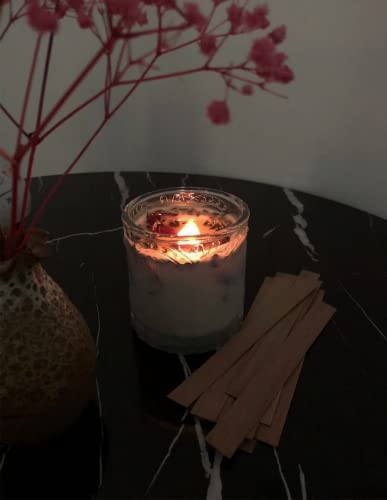 Mechas de madera para velas con 150 clips base miniatura 5