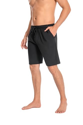 2Pack Men's Bottom Cotton Shorts Loungewear Pyjama Pants Nightwaer Trousers With Pockets,S-XXL.3