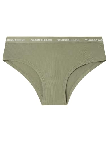Women´secret Braga Ancha Brasileña Algodón Kaki, S
