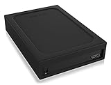 ICY BOX IB-256WP Externes Gehäuse mit Schreibschutz-Schalter für 1x 2,5 Zoll HDD/SSD, USB 3.0 (UASP), Silikon-Schutzhülle, SATA-III bis 15 mm Bauhöhe