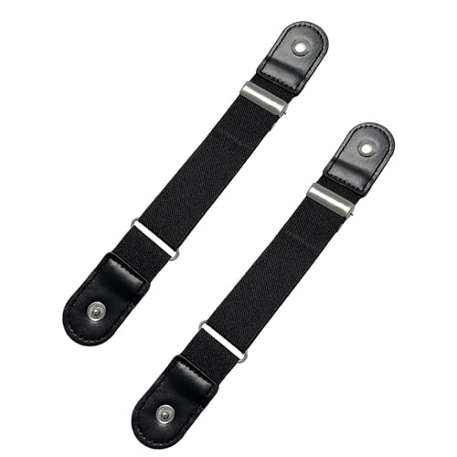 Labetue 2Pack Invisible Waist Belts with Snapping Closure Lightweight Design for Denims and Chinos Invisible Waistband Belt