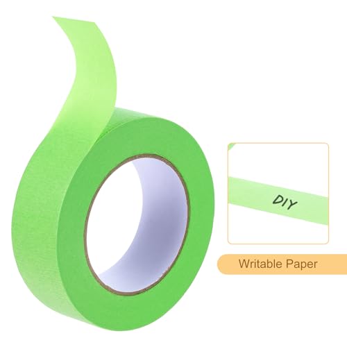 Image of Masking Tape Green Painters Tape Paper Tape [for Crafts DIY Walls Painting Packing Automotive Home Decoration Teaching]- 1.5 Inch x 60 Yards /1 Roll