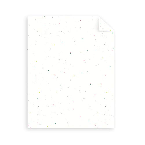 Astrobrights Mega Collection, Colored Cardstock, Bright Confetti White, 320 Sheets, 65 Lb/176 Gsm, 8.5" X 11" - More Sheets! (91683) #TOP2