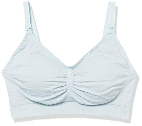 Motherhood Maternity Women's Plus Size Full Busted Seamless Clip Down Nursing Bra, Winter Sky, 1X