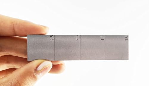Bloque de calibración de 4 pasos para medidor ultrasónico de espesores, material acero 1018, con espesores de 1 mm, 1,5 mm, 2 mm y 2,5 mm miniatura 7