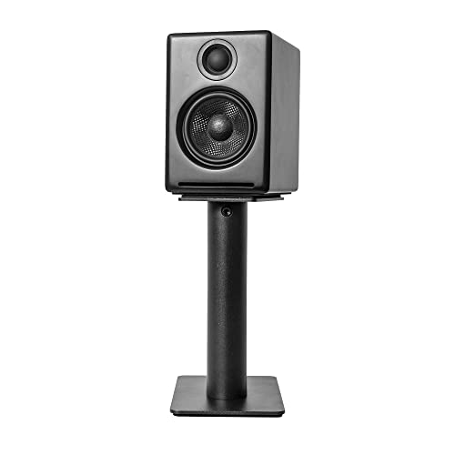 Kanto SP9 Universal Desktop Speaker Stands - 9 Inch - 2 Pack - Steel (Black)