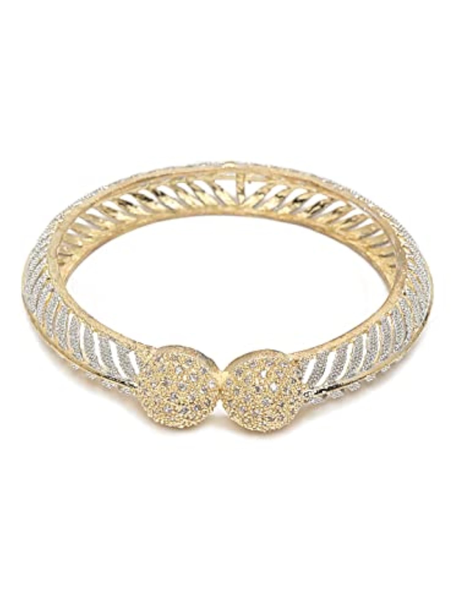 Stylish Plated Bangles for Women, Set of 2