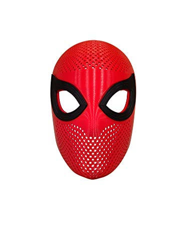Cosplay Life Spider Face Shell With Lenses - Spider Mask - Halloween Costume Accessory (Far from Home 25cm)