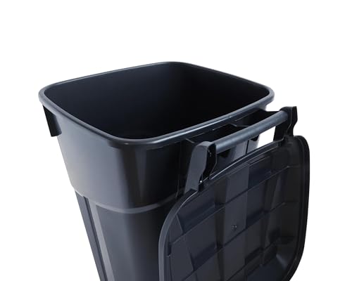 Bjcyo ASD32 32 Gallon Wheeled Heavy Duty Plastic Garbage Can thumb #3