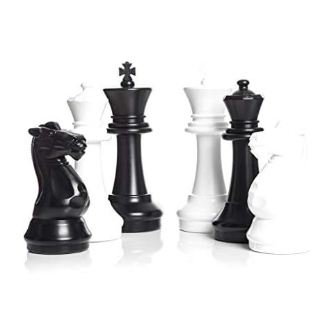 MegaChess Giant Chess Set Game with 16" Tall King - A Large Chess Set Yard Game for Families Looking for Outdoor Jumbo Games - 32 Large Pieces Made from Durable HDPE (Board Not Included) Cover