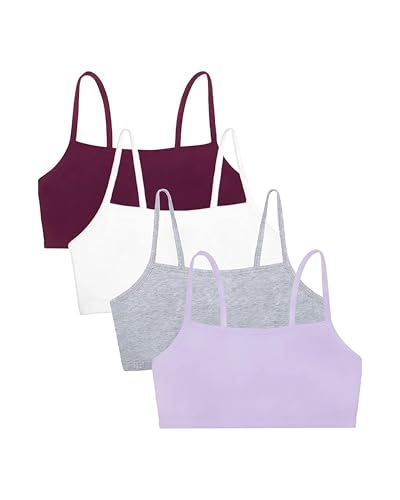 Image of Fruit of the Loom Women's Spaghetti Strap Cotton Pullover Sports Bra Value Pack