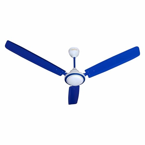 Image of ACTIVA 1200mm Ceiling Fan, High Speed 380 RPM Fan, Anti-Dust Coating, BEE Approved 1 Star Rating, Ceiling Fan for Home & Office, Blue