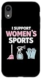 Installation facile I Support Sports Funny Sarcastic Meme Husband Wife Coque pour iPhone XR