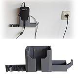 Dual Plug & Battery Holder Wall Mount for Bosch Ebike Charger 36-4/230 | with Utility Hook and