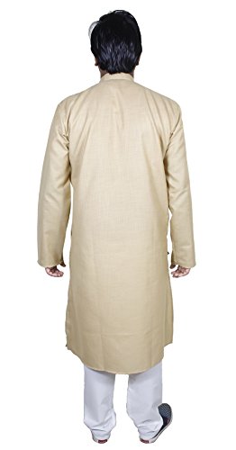 Traje Kurta indio marron pijama Punjabi para evitar la rigidez textil 7