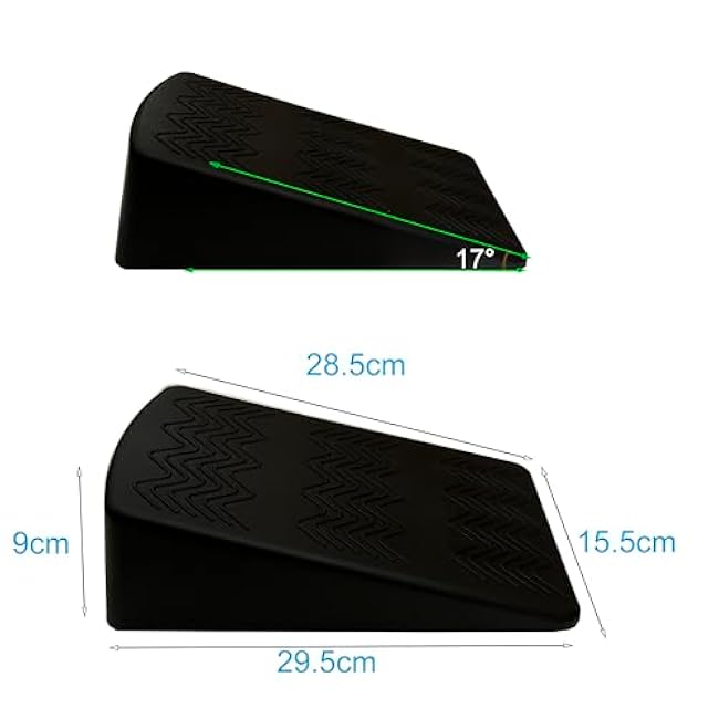 qibylift quat Wedge Block Pairs, Non-Slip YOGA Pilates Block Slant Board Calf Stretcher, Non-Slip Exercise Ramps for Weightlifting, Squat Wedges, Home Gym, Weight Lifting & Yoga