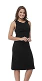 JJMG New Breastfeeding Dress Best Maternity Nursing Gown Light Weight Black Dress Double Layered Chest Feeding Baby Round Neck Sleeveless Modal Cotton The Perfect Little Black Dress (S)
