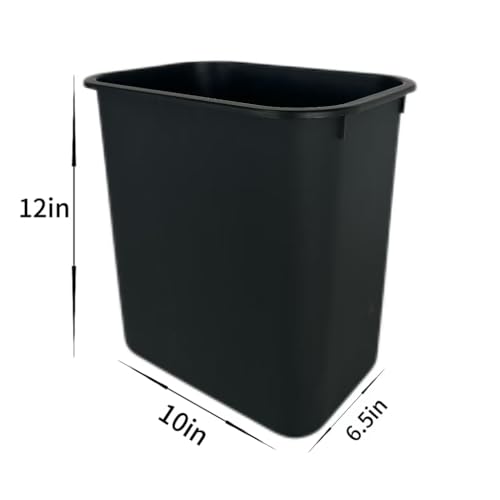 Caneca de basura compacta negra 4 galones miniatura 3