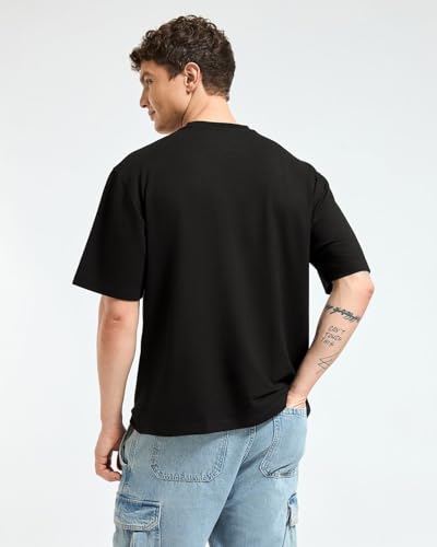 Image of Wellbi Bamboo Oversized Half Sleeve T-Shirt for Men | Naturally Antibacterial & Eco-Friendly | Breathable Organic Bamboo Cotton Blend | Moisture-Wicking Sustainable Wear
