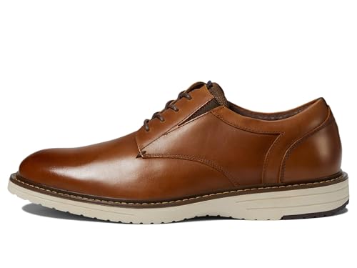 Image of Nunn Bush Griff Plain Toe Oxford Lightweight and Comfortable for All Occasions Leather Lace Up