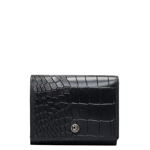Image of Da Milano Premium Leather Wallet for Women | Multi Compartment Travel Wallet - Black