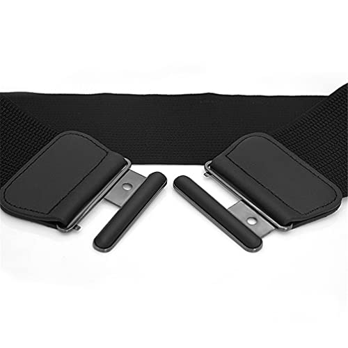 Women Wide Elastic Plus Size Dress Belt Cinch Waist Belts Stretch Waistband with Metal Buckle3