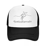 Sonnenhut #JusticeforRudie T-Shirt Großes Logo Baseballkappe Sonnencreme Wild Ball Hat Kindermütze Mann Damen Reine Baumwolle