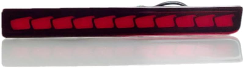 Car LED Brake Light Compatible for Mitsubishi Xforce 2023 2024, Red Shell, LED Night DRL + Brake Light + Streamer Turn Signals, Star Scan